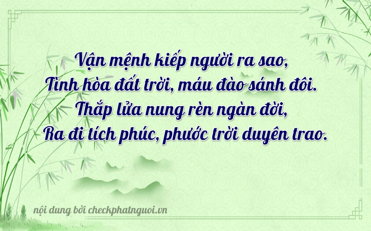 Bài thơ ý nghĩa cho <b>biển số 23B1-64246</b> tại website checkphatnguoi.vn