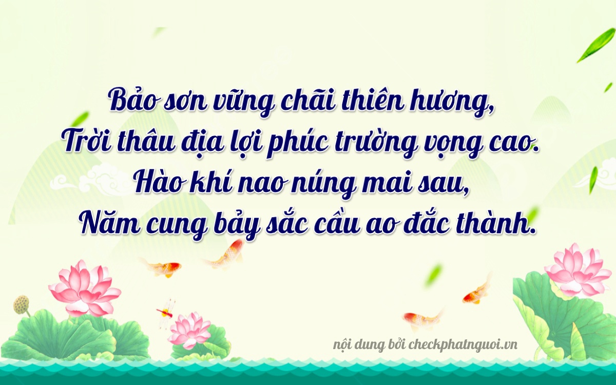 Bài thơ ý nghĩa cho <b>biển số 23C-06075</b> tại website checkphatnguoi.vn