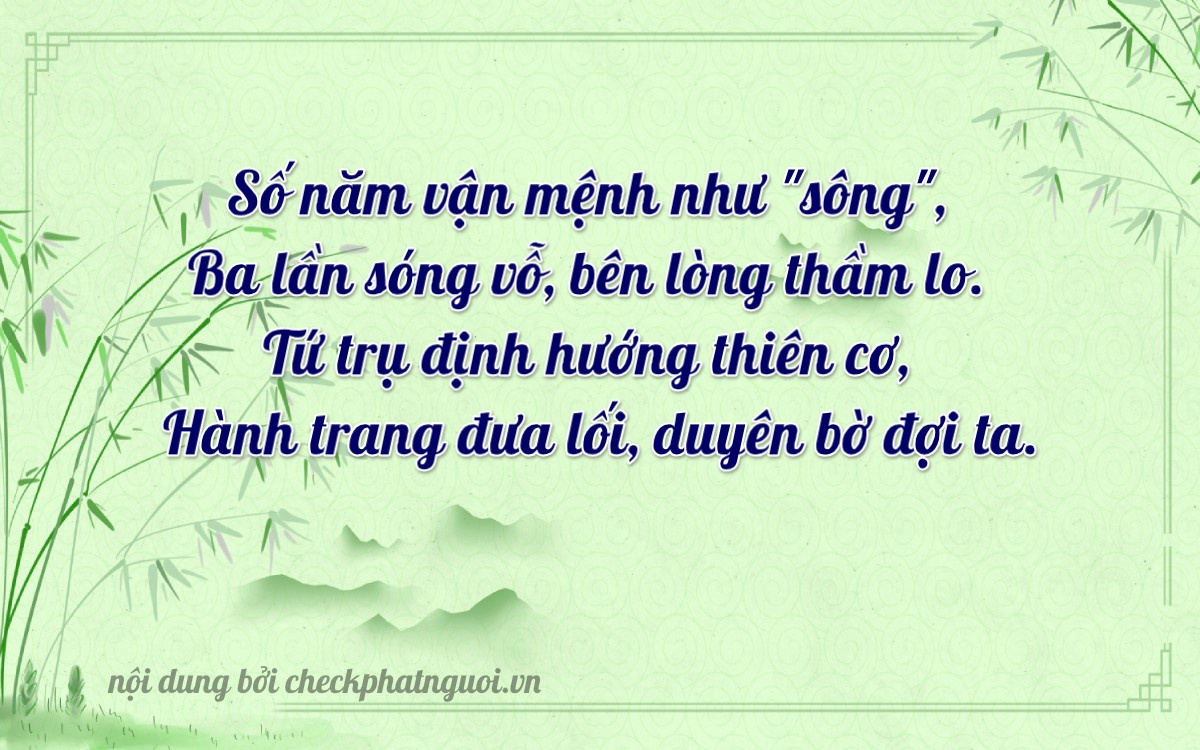 Bài thơ ý nghĩa cho <b>biển số 23H-53439</b> tại website checkphatnguoi.vn