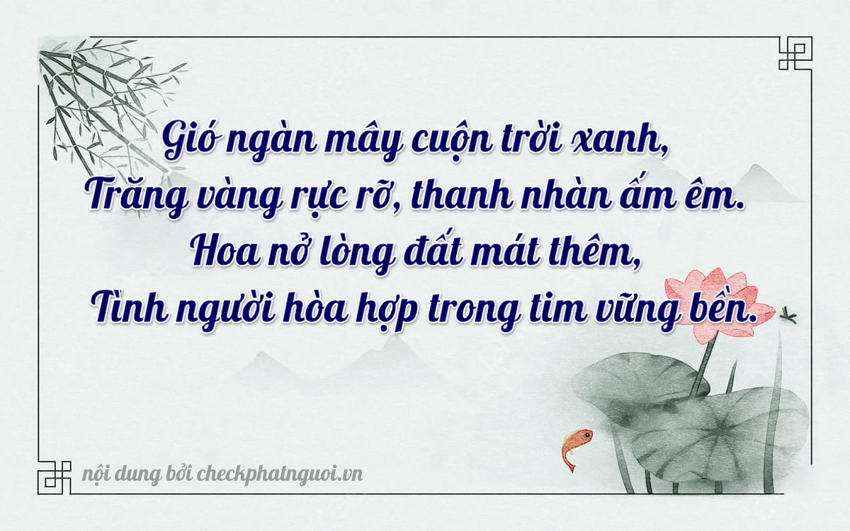 Bài thơ ý nghĩa cho <b>biển số 23H-68115</b> tại website checkphatnguoi.vn