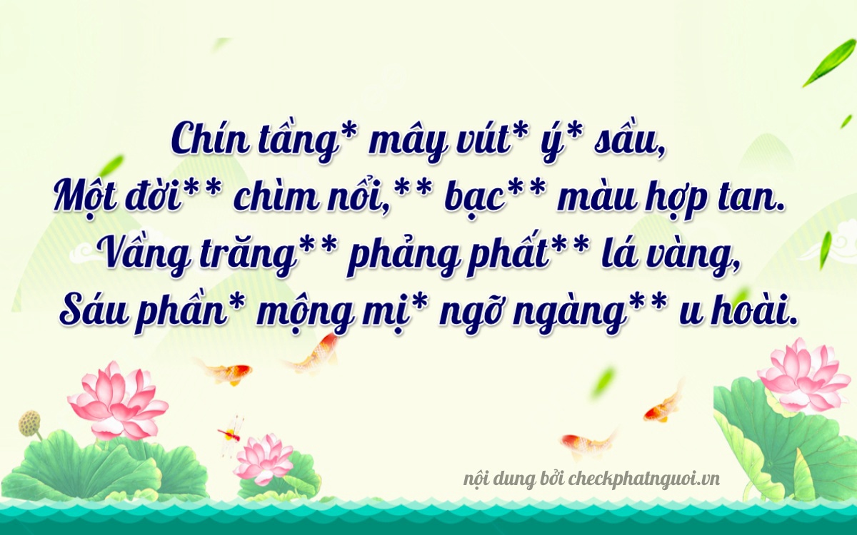 Bài thơ ý nghĩa cho <b>biển số 23L1-09196</b> tại website checkphatnguoi.vn