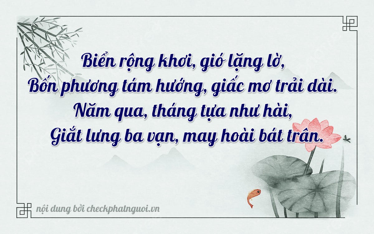Bài thơ ý nghĩa cho <b>biển số 23P1-45838</b> tại website checkphatnguoi.vn