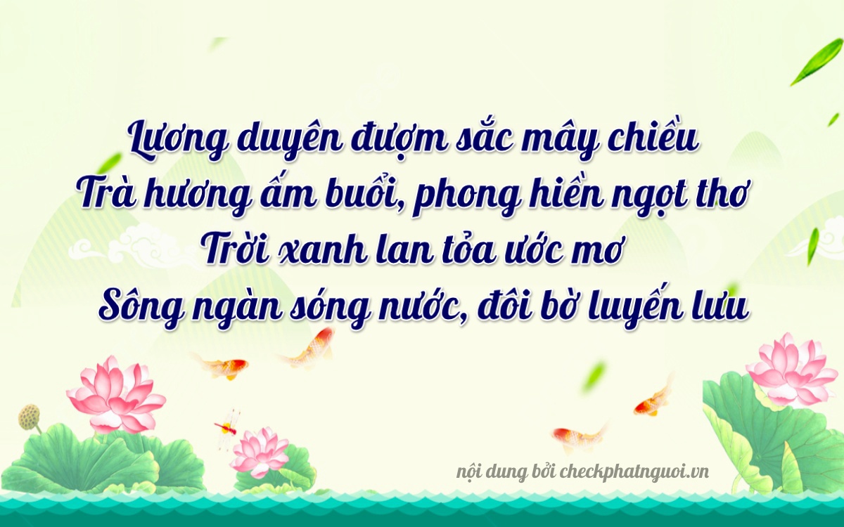 Bài thơ ý nghĩa cho <b>biển số 24389</b> tại website checkphatnguoi.vn