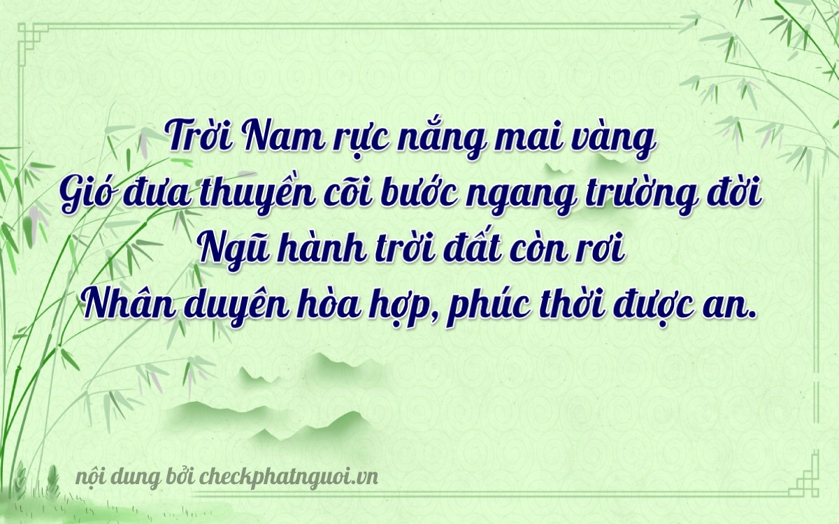 Bài thơ ý nghĩa cho <b>biển số 24518</b> tại website checkphatnguoi.vn