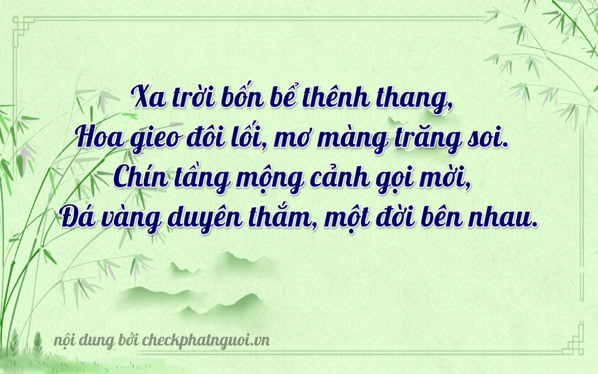 Bài thơ ý nghĩa cho <b>biển số 24709</b> tại website checkphatnguoi.vn