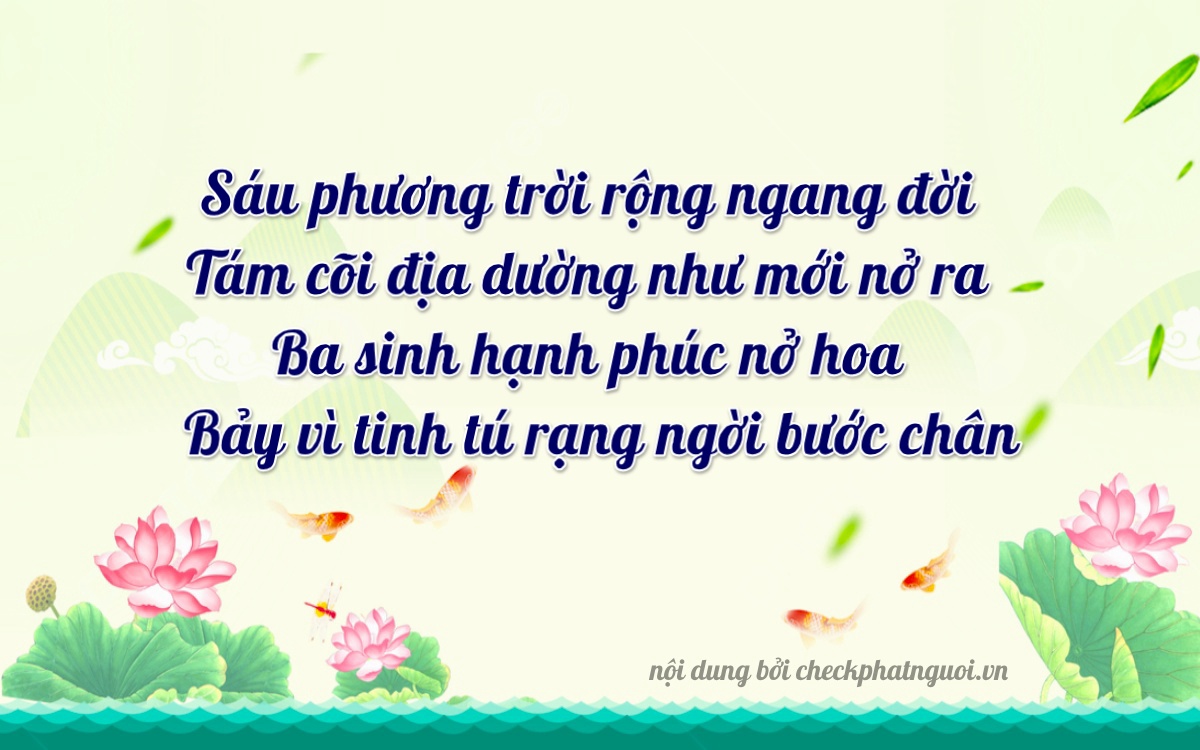 Bài thơ ý nghĩa cho <b>biển số 24A-06837</b> tại website checkphatnguoi.vn