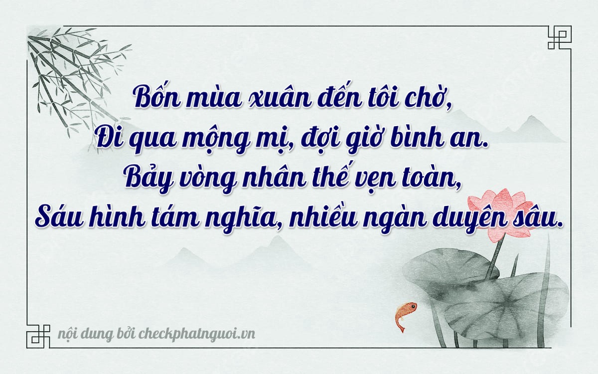Bài thơ ý nghĩa cho <b>biển số 24A-07441</b> tại website checkphatnguoi.vn