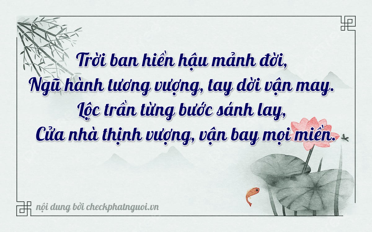 Bài thơ ý nghĩa cho <b>biển số 24A-15917</b> tại website checkphatnguoi.vn