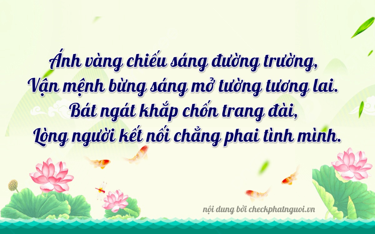 Bài thơ ý nghĩa cho <b>biển số 24A-18245</b> tại website checkphatnguoi.vn