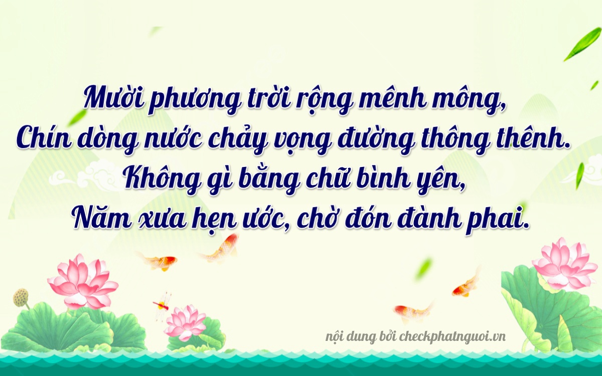 Bài thơ ý nghĩa cho <b>biển số 24A-19056</b> tại website checkphatnguoi.vn