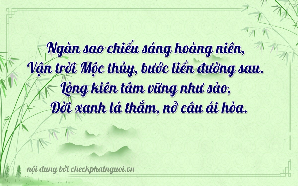 Bài thơ ý nghĩa cho <b>biển số 24A-23479</b> tại website checkphatnguoi.vn