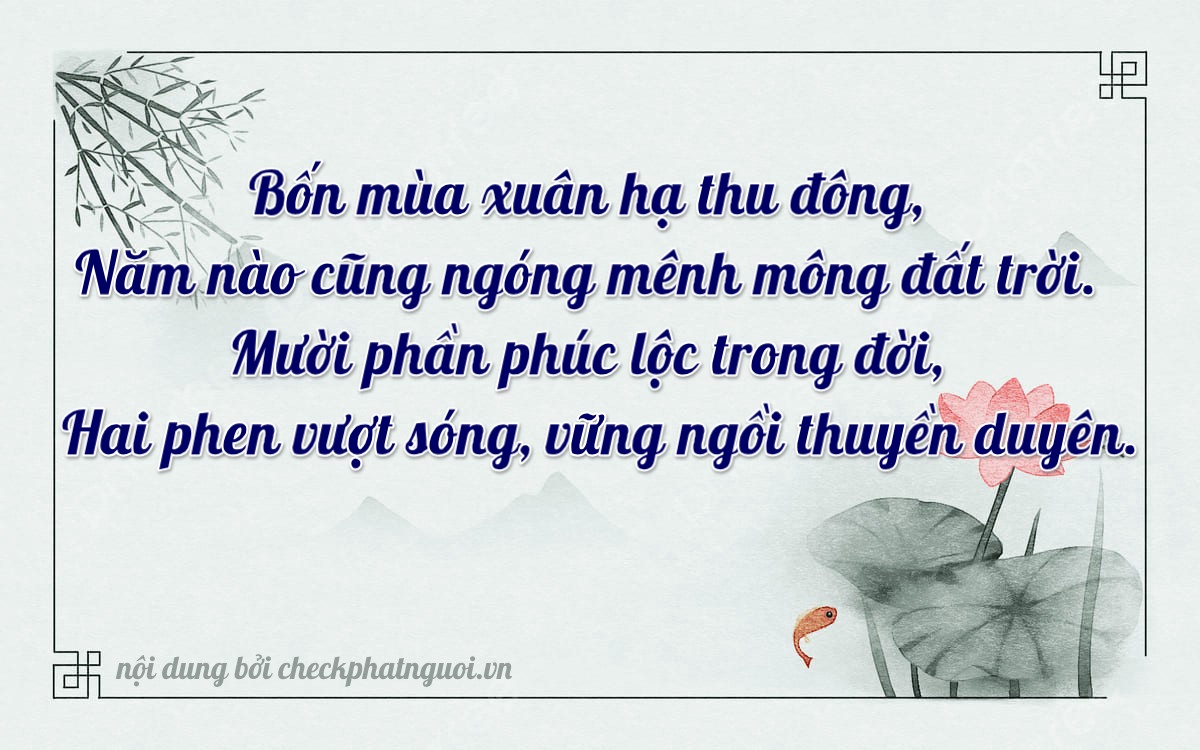 Bài thơ ý nghĩa cho <b>biển số 24A2-45121</b> tại website checkphatnguoi.vn