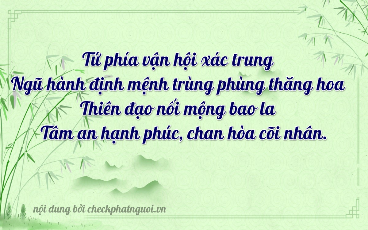 Bài thơ ý nghĩa cho <b>biển số 24A-24678</b> tại website checkphatnguoi.vn
