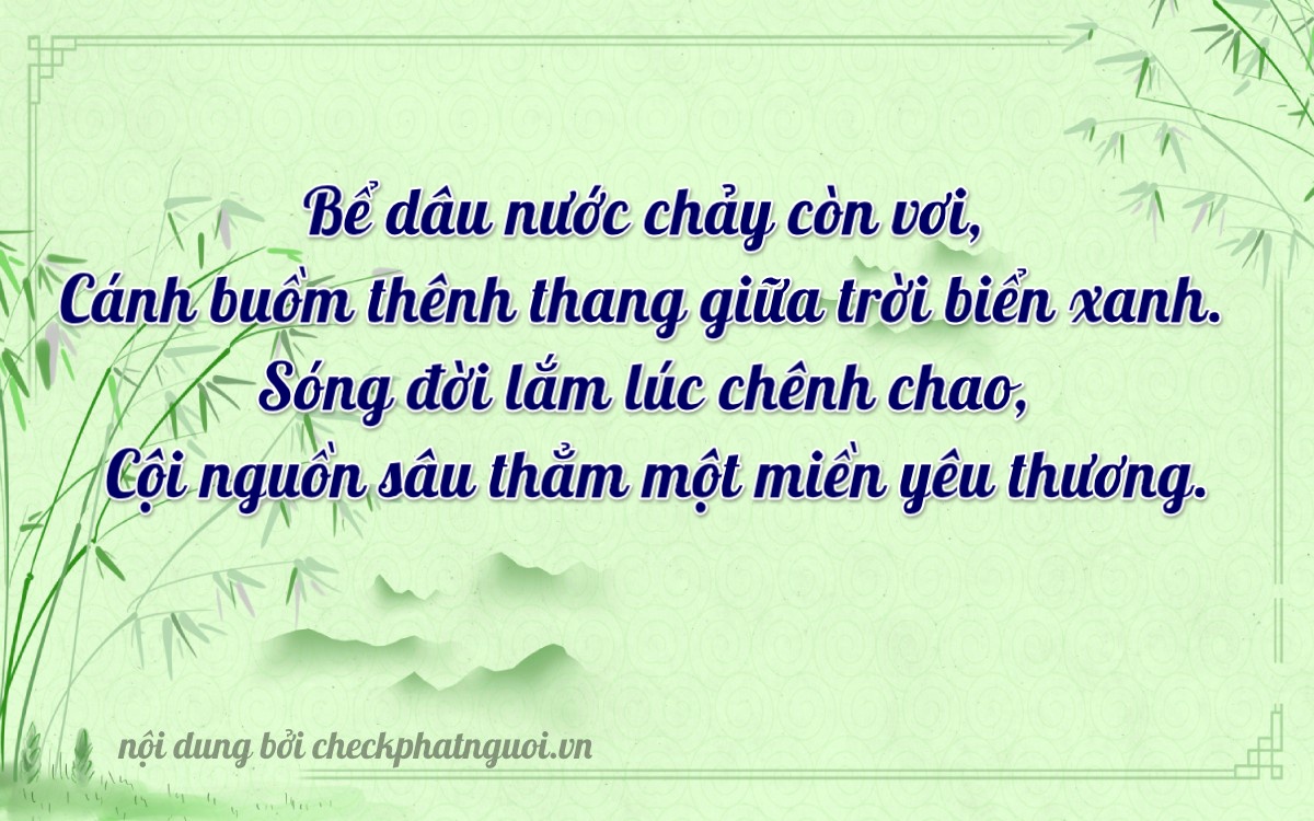 Bài thơ ý nghĩa cho <b>biển số 24A-25052</b> tại website checkphatnguoi.vn