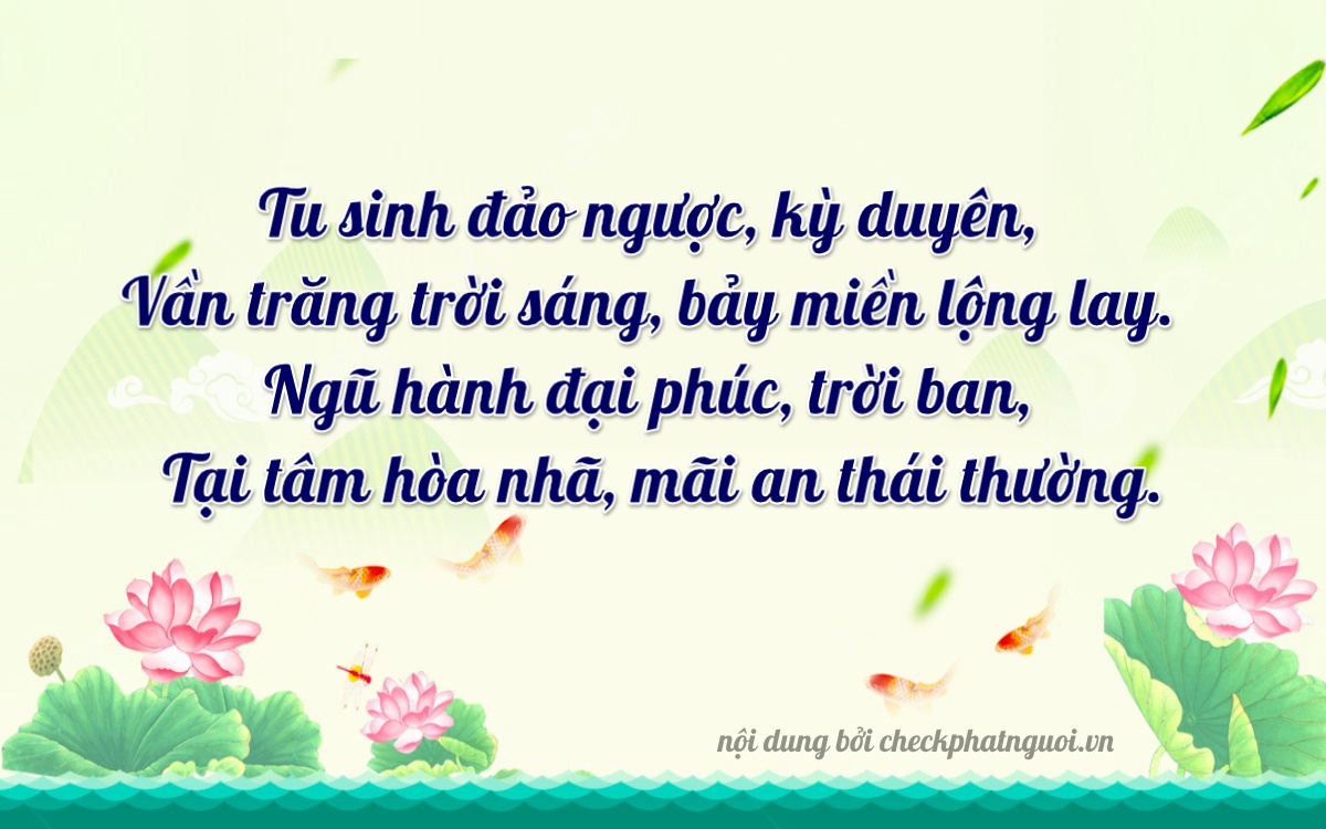 Bài thơ ý nghĩa cho <b>biển số 24A-28501</b> tại website checkphatnguoi.vn