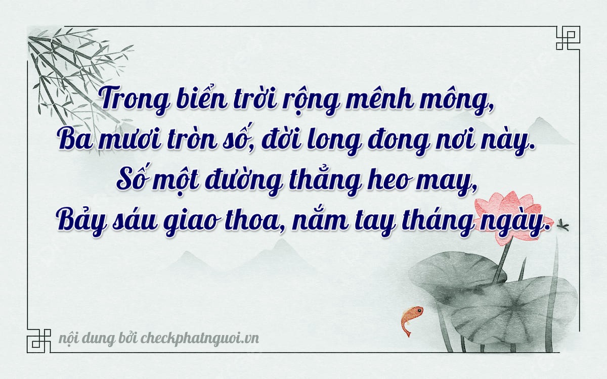 Bài thơ ý nghĩa cho <b>biển số 24AC-03176</b> tại website checkphatnguoi.vn