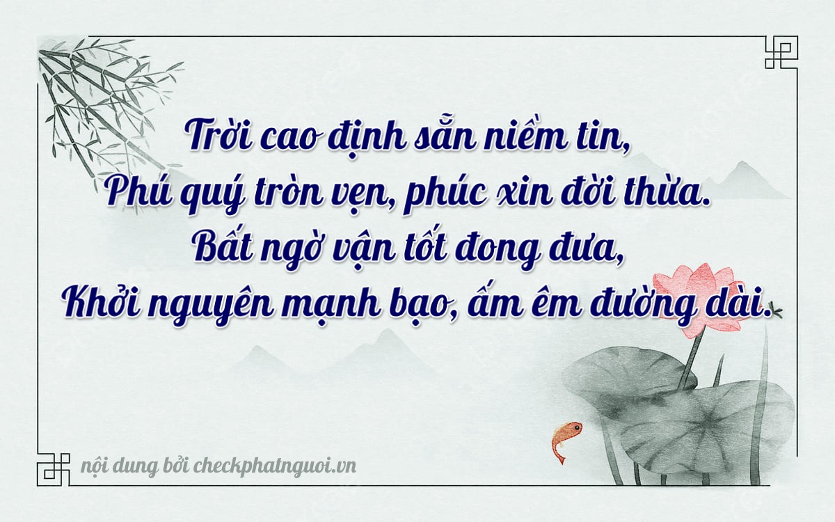 Bài thơ ý nghĩa cho <b>biển số 24B-07618</b> tại website checkphatnguoi.vn