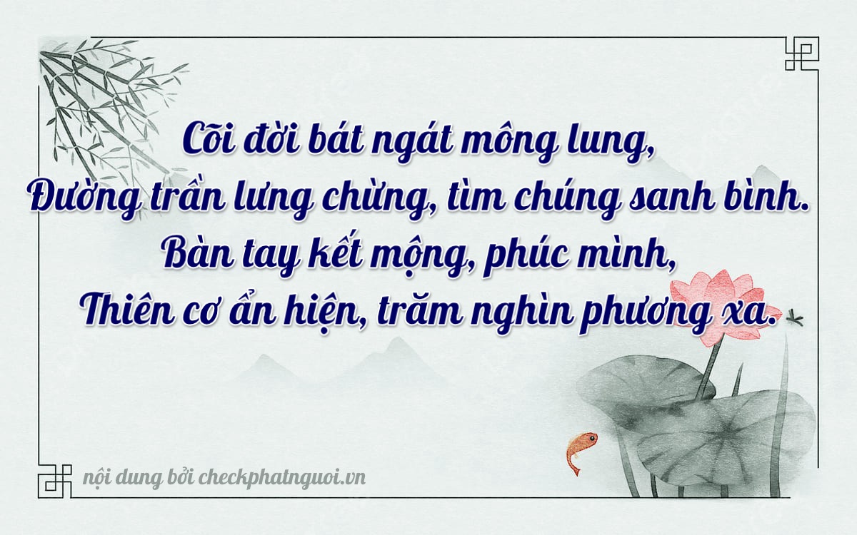 Bài thơ ý nghĩa cho <b>biển số 24B2-86456</b> tại website checkphatnguoi.vn