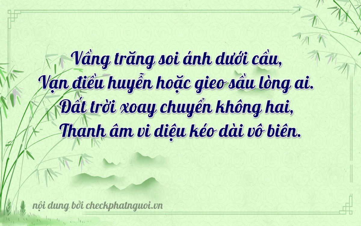 Bài thơ ý nghĩa cho <b>biển số 24HB-04853</b> tại website checkphatnguoi.vn