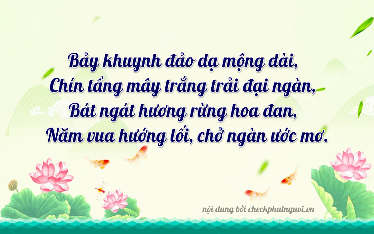 Bài thơ ý nghĩa cho <b>biển số 24HB-09785</b> tại website checkphatnguoi.vn