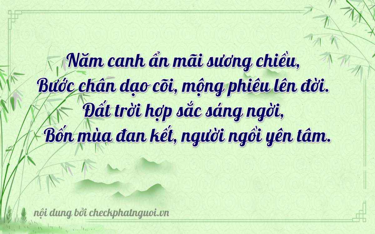 Bài thơ ý nghĩa cho <b>biển số 24K-55335</b> tại website checkphatnguoi.vn