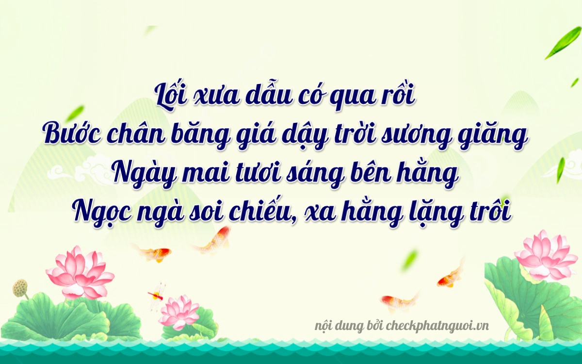 Bài thơ ý nghĩa cho <b>biển số 25A-02861</b> tại website checkphatnguoi.vn