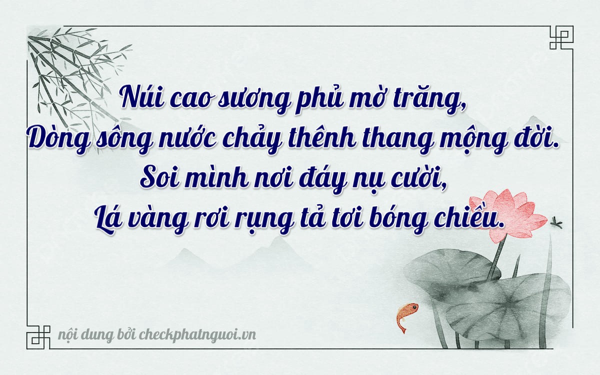 Bài thơ ý nghĩa cho <b>biển số 25A-06841</b> tại website checkphatnguoi.vn