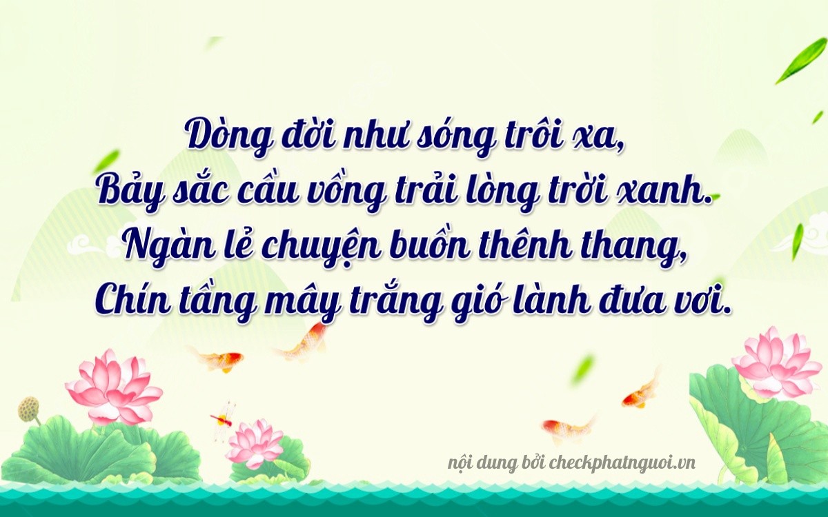 Bài thơ ý nghĩa cho <b>biển số 25A-07890</b> tại website checkphatnguoi.vn