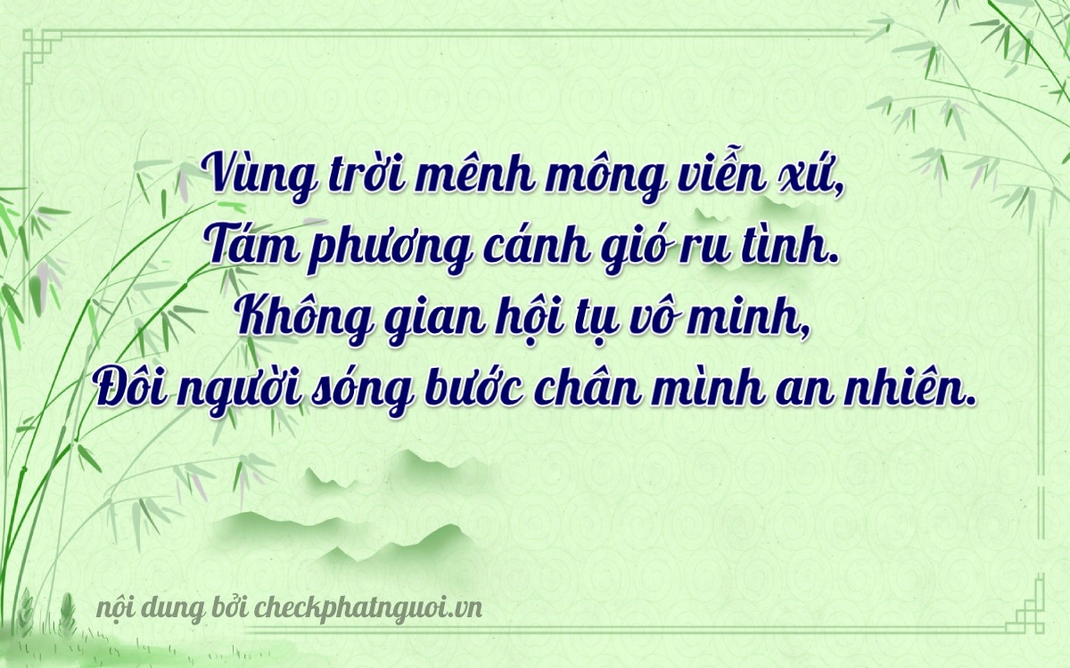 Bài thơ ý nghĩa cho <b>biển số 25A-07900</b> tại website checkphatnguoi.vn