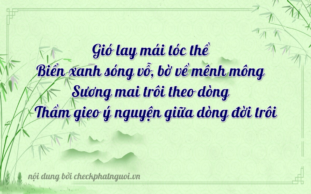 Bài thơ ý nghĩa cho <b>biển số 25A-07910</b> tại website checkphatnguoi.vn