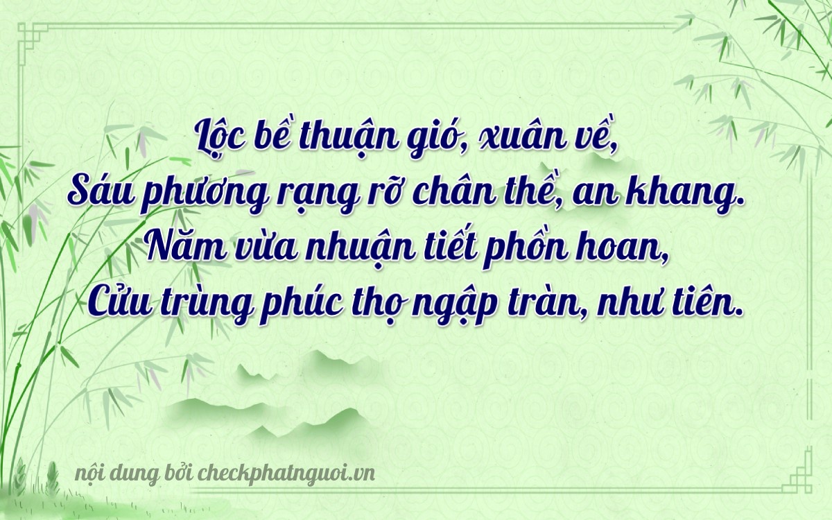 Bài thơ ý nghĩa cho <b>biển số 25AA-06569</b> tại website checkphatnguoi.vn