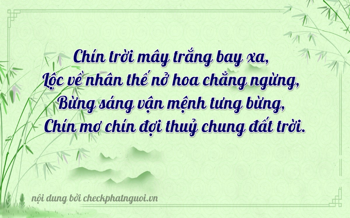 Bài thơ ý nghĩa cho <b>biển số 25AC-99999</b> tại website checkphatnguoi.vn