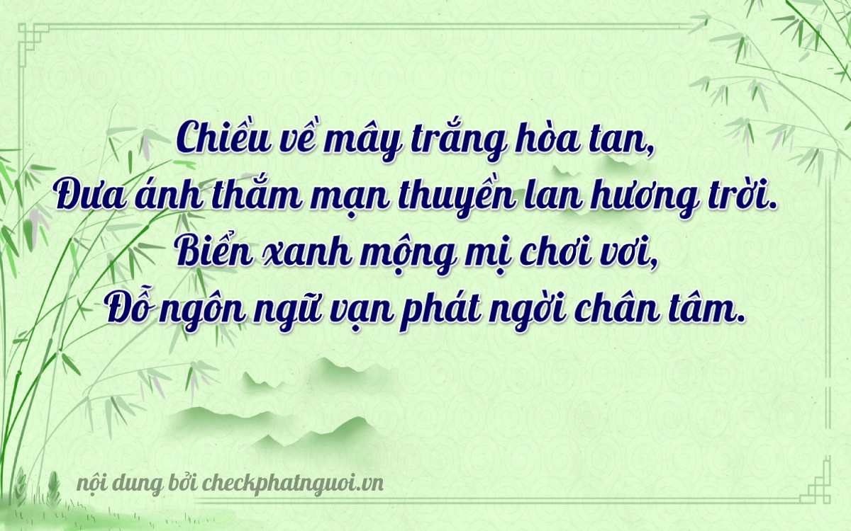 Bài thơ ý nghĩa cho <b>biển số 25B1-90463</b> tại website checkphatnguoi.vn