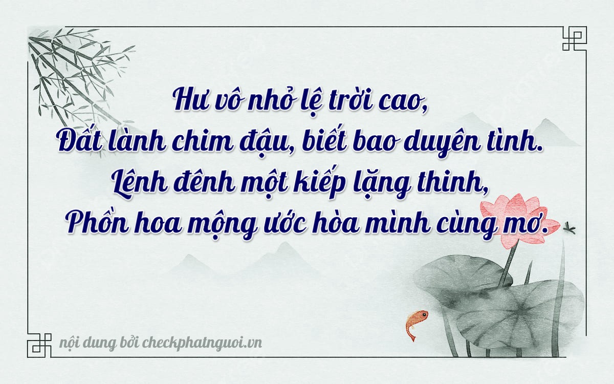 Bài thơ ý nghĩa cho <b>biển số 25C-05974</b> tại website checkphatnguoi.vn