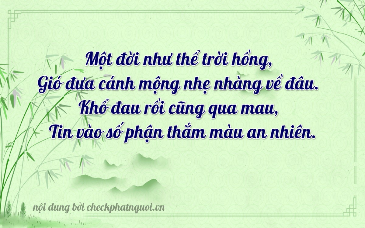 Bài thơ ý nghĩa cho <b>biển số 25P-10999</b> tại website checkphatnguoi.vn