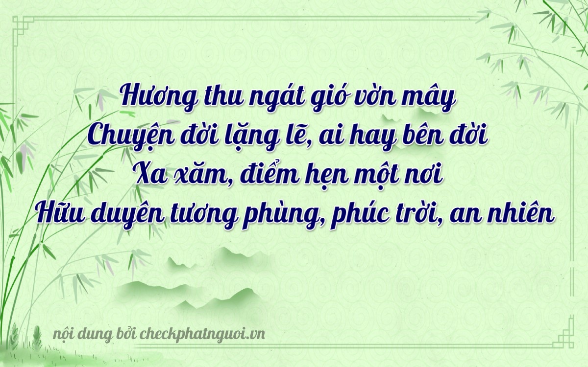 Bài thơ ý nghĩa cho <b>biển số 26126</b> tại website checkphatnguoi.vn