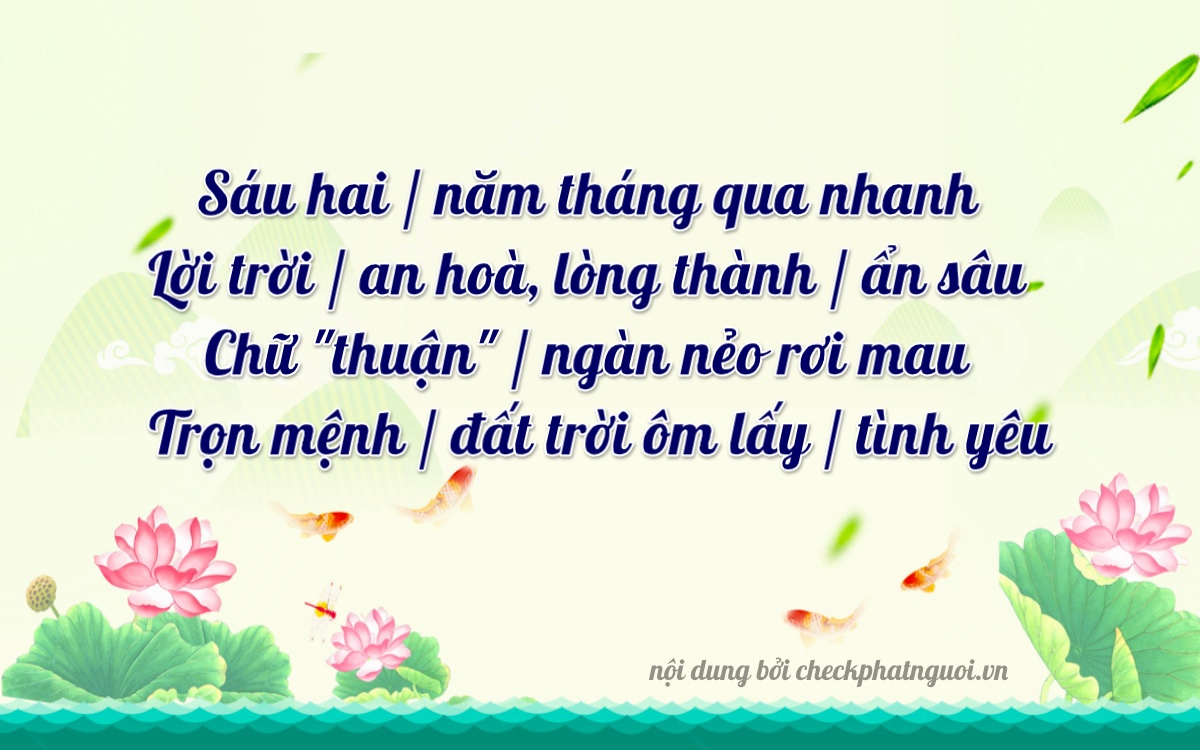 Bài thơ ý nghĩa cho <b>biển số 26664</b> tại website checkphatnguoi.vn