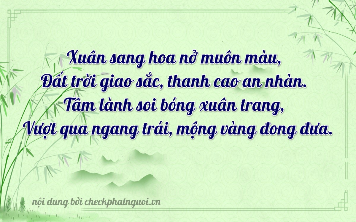 Bài thơ ý nghĩa cho <b>biển số 26688</b> tại website checkphatnguoi.vn