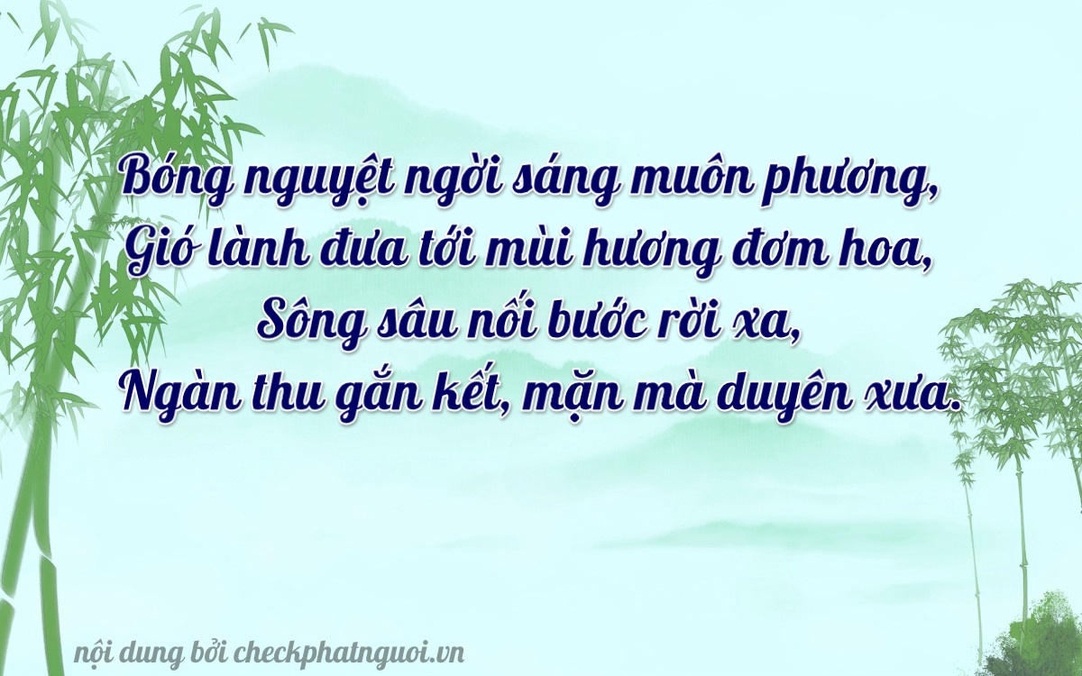 Bài thơ ý nghĩa cho <b>biển số 26882</b> tại website checkphatnguoi.vn