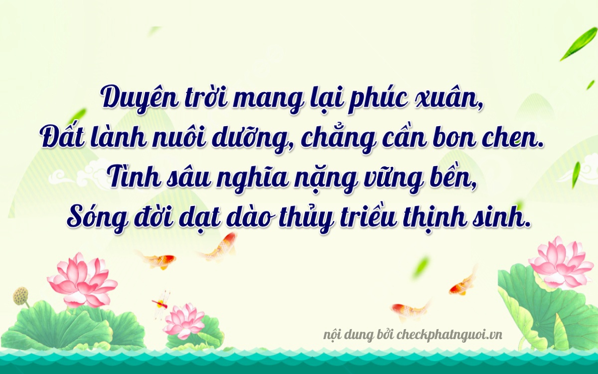 Bài thơ ý nghĩa cho <b>biển số 26963</b> tại website checkphatnguoi.vn