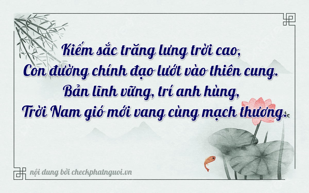 Bài thơ ý nghĩa cho <b>biển số 26A-04603</b> tại website checkphatnguoi.vn