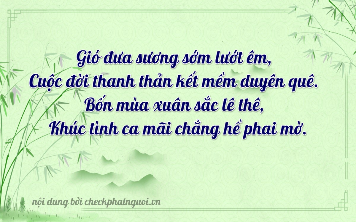 Bài thơ ý nghĩa cho <b>biển số 26A-04934</b> tại website checkphatnguoi.vn