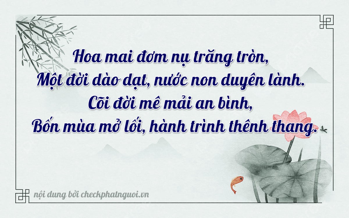 Bài thơ ý nghĩa cho <b>biển số 26A-07494</b> tại website checkphatnguoi.vn