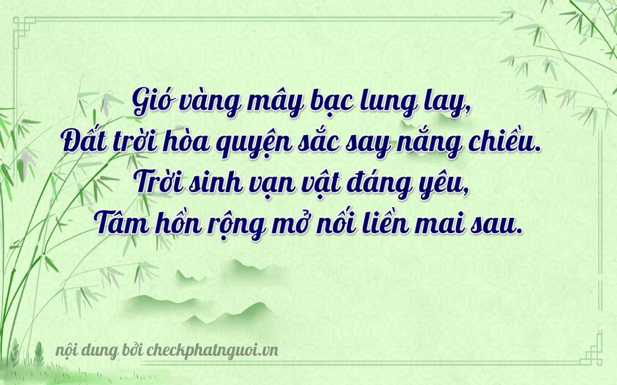 Bài thơ ý nghĩa cho <b>biển số 26A-08880</b> tại website checkphatnguoi.vn