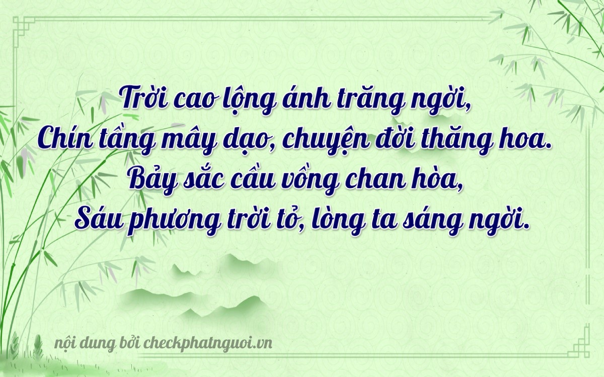Bài thơ ý nghĩa cho <b>biển số 26A-09761</b> tại website checkphatnguoi.vn