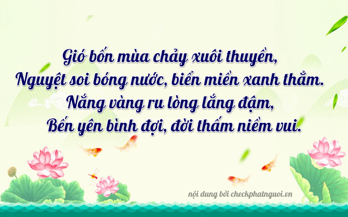 Bài thơ ý nghĩa cho <b>biển số 26A-10713</b> tại website checkphatnguoi.vn