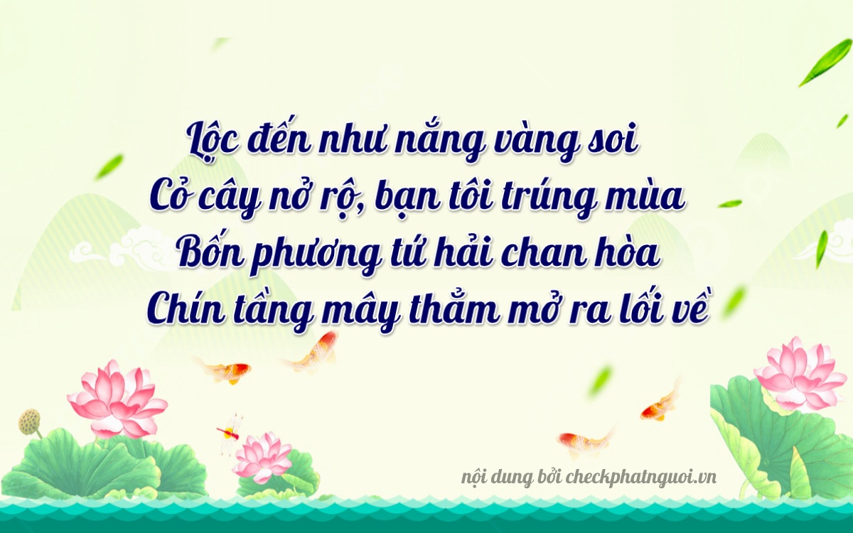 Bài thơ ý nghĩa cho <b>biển số 26A-12049</b> tại website checkphatnguoi.vn