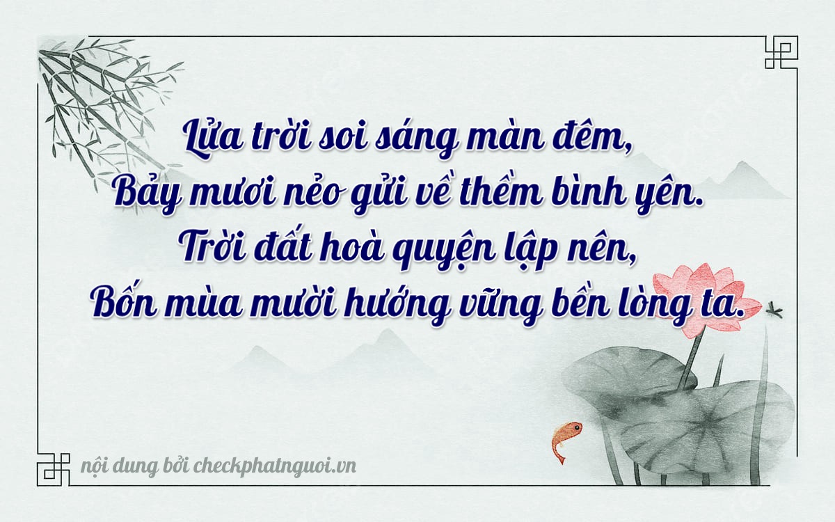 Bài thơ ý nghĩa cho <b>biển số 26A-12714</b> tại website checkphatnguoi.vn