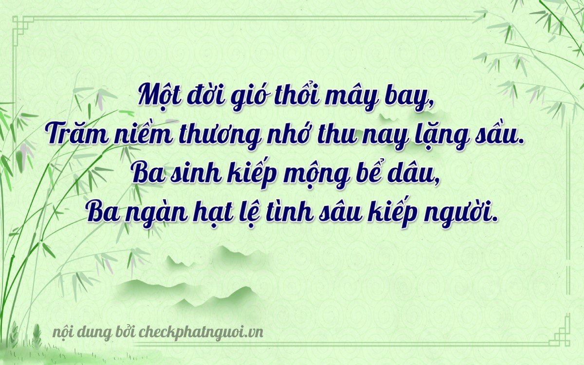 Bài thơ ý nghĩa cho <b>biển số 26A-13933</b> tại website checkphatnguoi.vn
