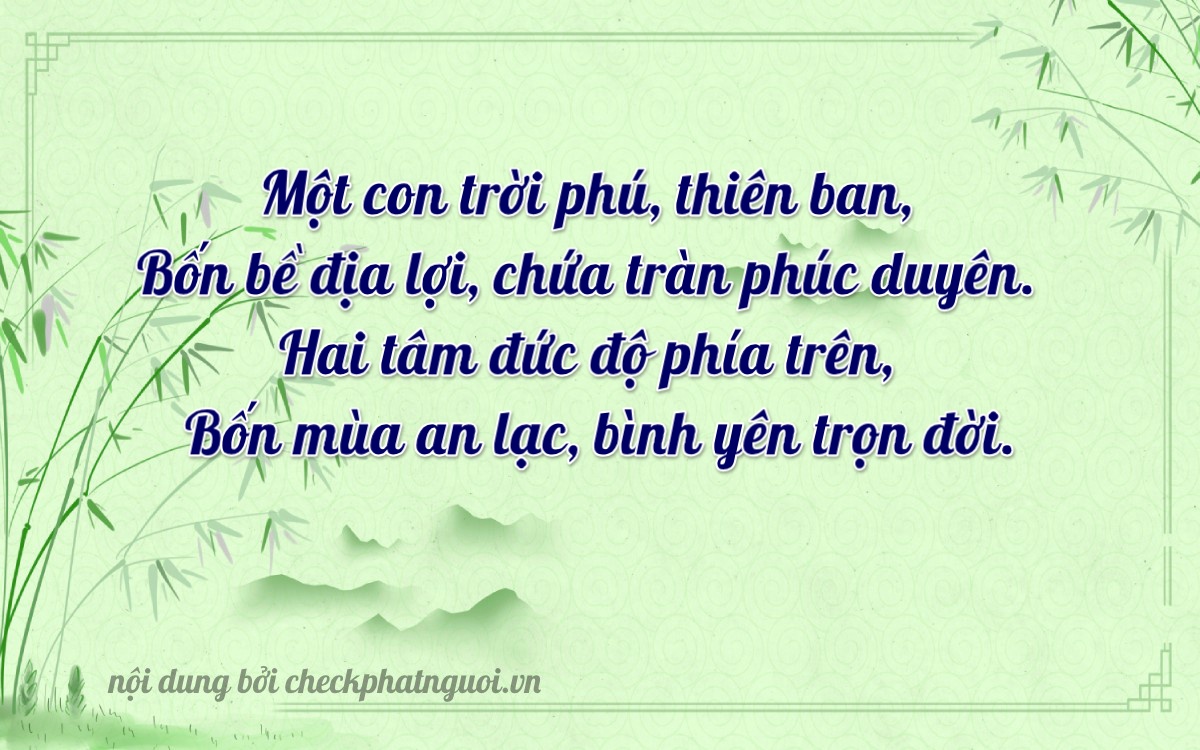Bài thơ ý nghĩa cho <b>biển số 26A-14214</b> tại website checkphatnguoi.vn